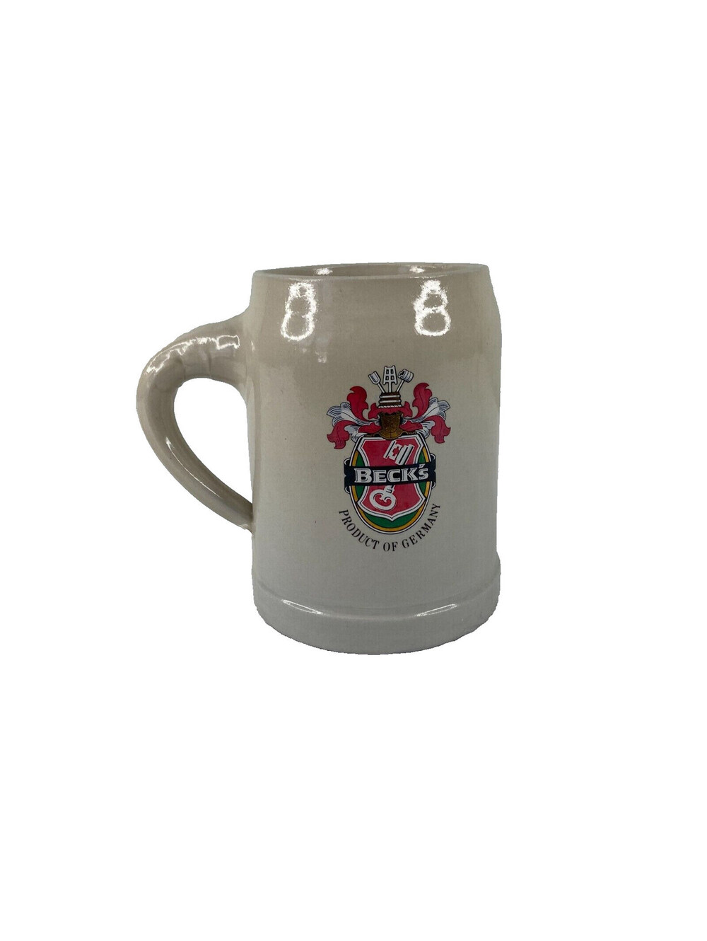 Becks Beer Stoneware Mug Hofbrau Haus Baton Rouge LA .5 Liter Bier German